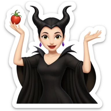 Maleficent dancing salsa sticker