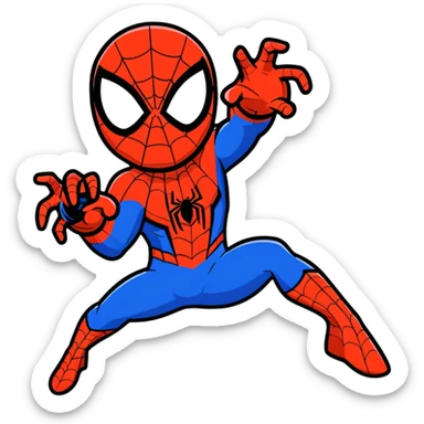 Spider-Man superhero sticker