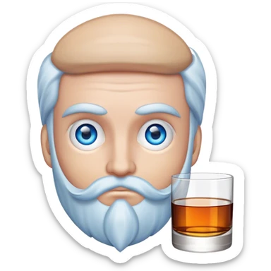 Whiskey Wanderer blue eyes sticker