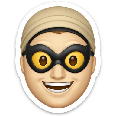 Robber emoji sticker