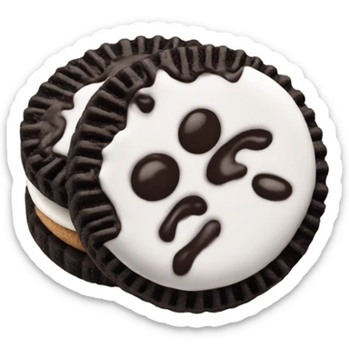 Two Oreos cookies sticker