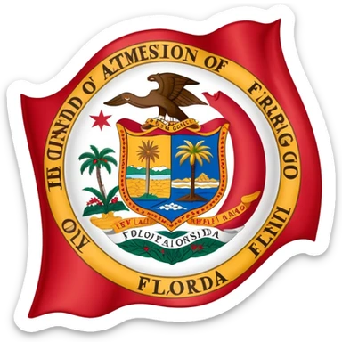 Florida flag sticker