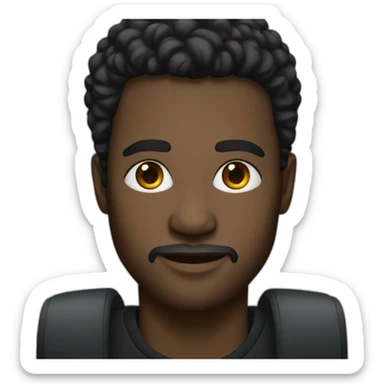 Black man with a Mercedes-Benz  sticker