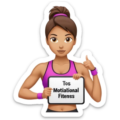 soy dai la creadora de flippa fitness, vendo ropa deportiva y doy frases de motivaciones  sticker