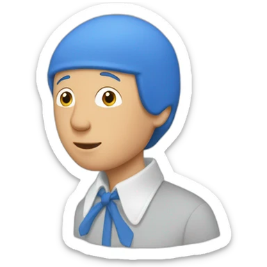 un caillou qui aime les hommes sticker