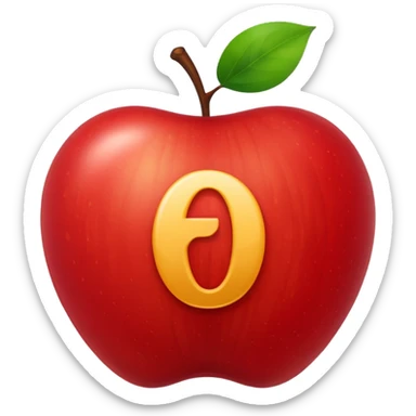 The apple 100 emoji 💯 but instead of 100 it says 60 sticker