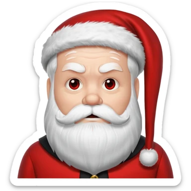 horror santa sticker