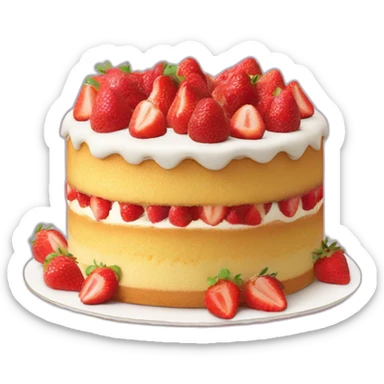 Fraisier gateau sticker