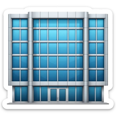 facade of a company sticker