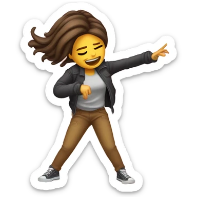 Quiero una chica haciendo el dab  sticker