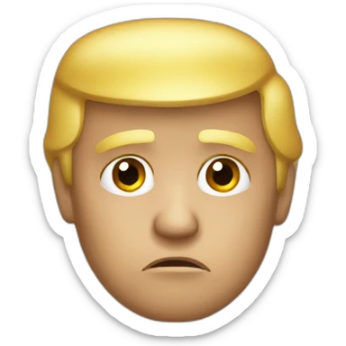 sad Donald trump sticker