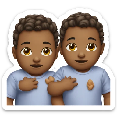 Twin babies  sticker