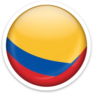 Bandera de colombia circular sticker
