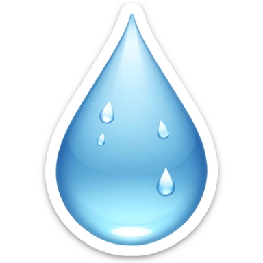 water droplet sticker