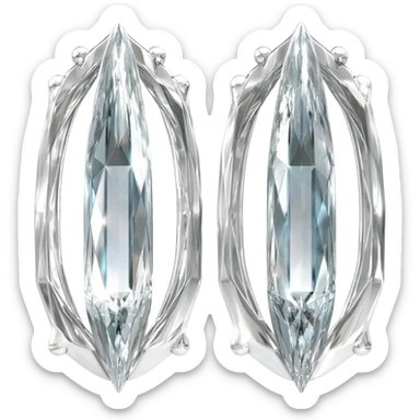 aretes de diamante sticker