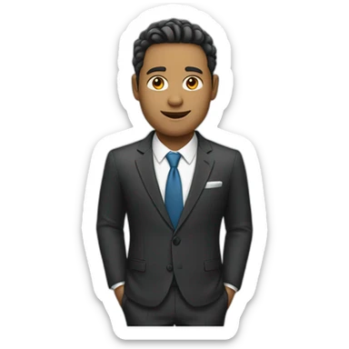 white guy in a suit sticker