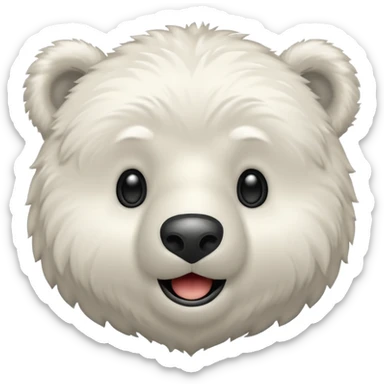 Puedes hacer un oso polar el cual este guiñendo el ojo de esta manera 😉 sticker