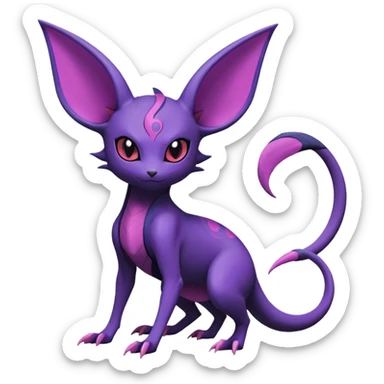 Salandit-Noibat-Espeon-Hybrid (Full body) sticker