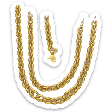 GOLD NECKLACE CHAIN  sticker