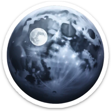 Moon astrology symbol sticker