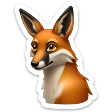 programmer maned wolf sticker