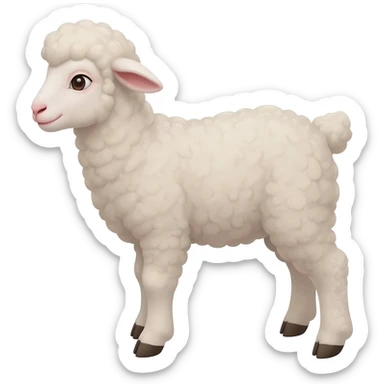 Mary's little lamb sticker