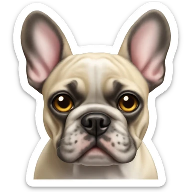 French bulldog in a tootoo sticker
