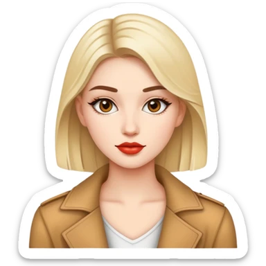 fashionable young woman sticker