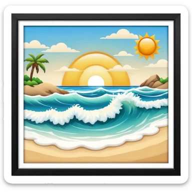 Beach emoji sticker