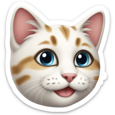 cute lovely cat  sticker
