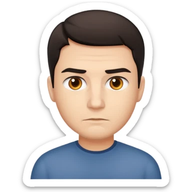 serious man  sticker