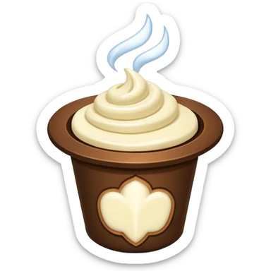 wafting aroma lines with vanilla bean sticker