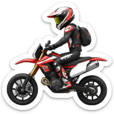 Supermotard sticker