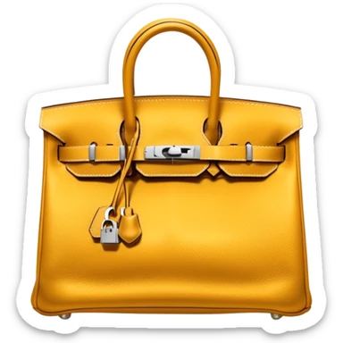 hermes birkin gold color bag sticker