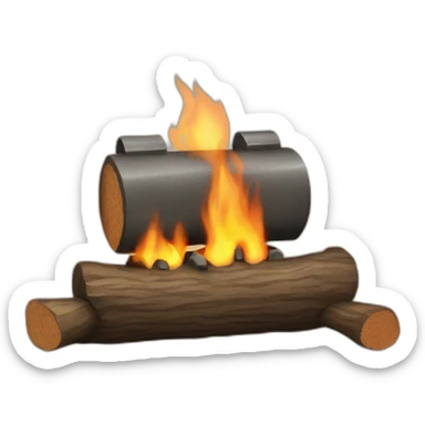 Gas logs sticker