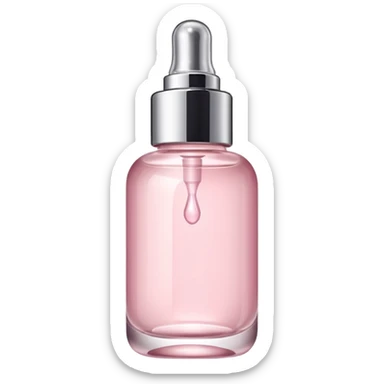 Soft pink Luxury skincare bottle sticker