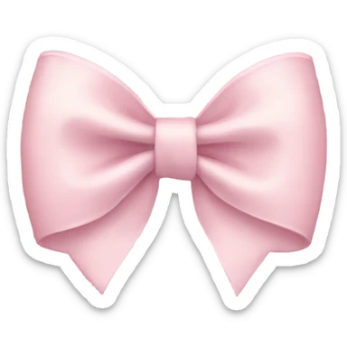 Pale Pink bow sticker
