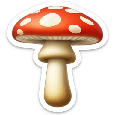 Toadstool from Mario bros. sticker