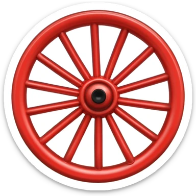 drapeau bande verte en desous bande bleu clair au dessus et roue de roulotte rouge au milieu sticker