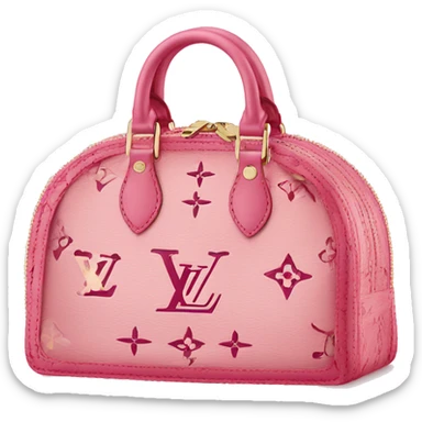 cartera rosada de louis vuitton  sticker