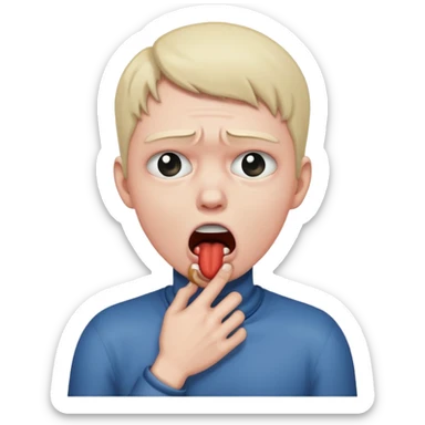 Choking myself emoji  sticker