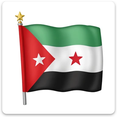 syrian red flag sticker