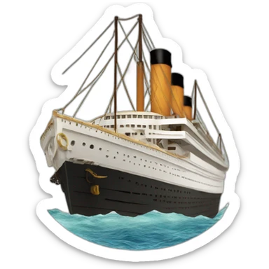 Titanic Ship sticker