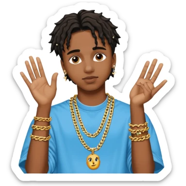 YVL hand playboi carti sticker