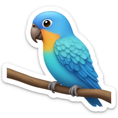 blue lovebird sticker
