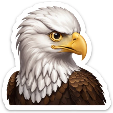 eagle with shirt sticker