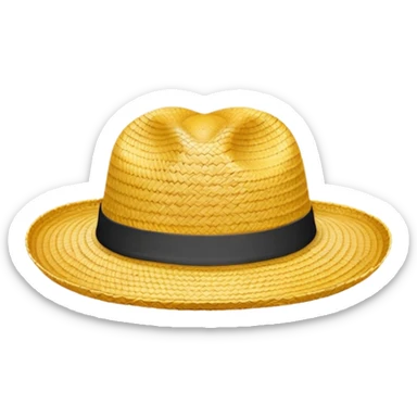 Straw hat from One Piece anime sticker