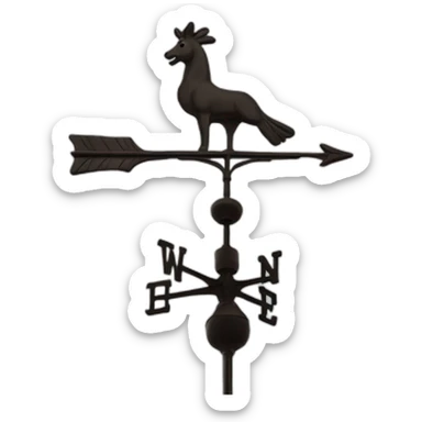 Weathervane sticker