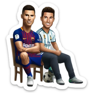 Ronaldo assis sur messi sticker