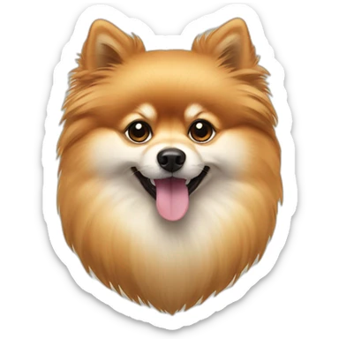 Pomerian dog  sticker
